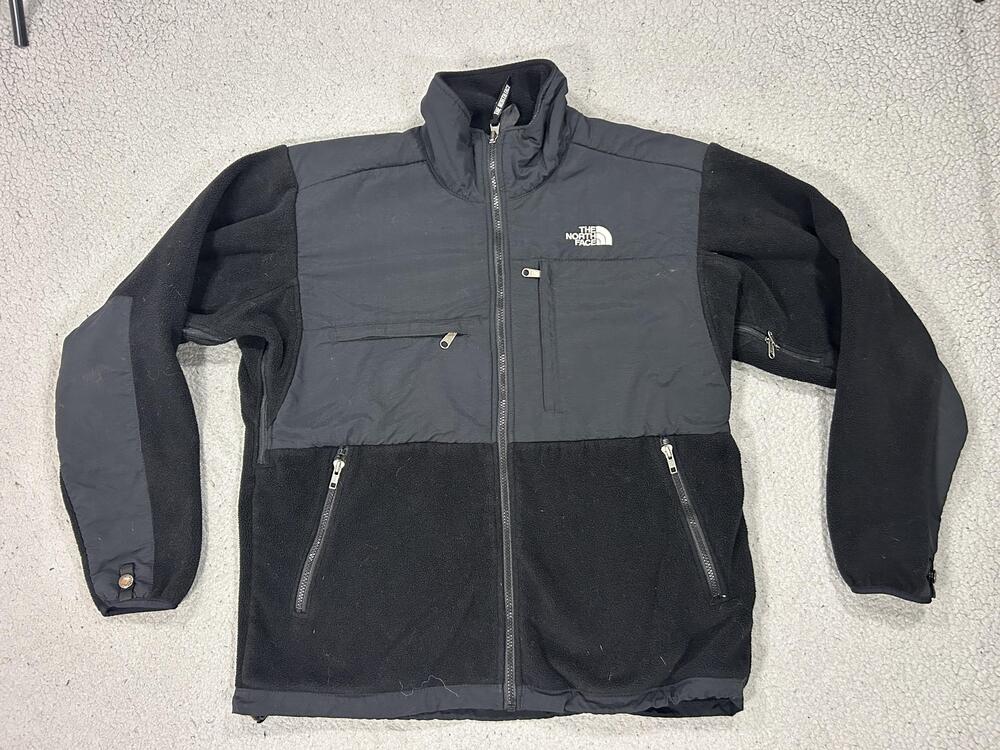 Vintage The North Face Denali Jacket Mens Medium Black Fleece Polartec Made USA